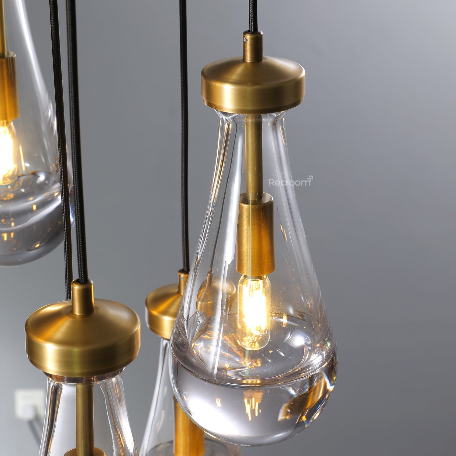 Raindrop Round Chandelier 18" - Zonesus