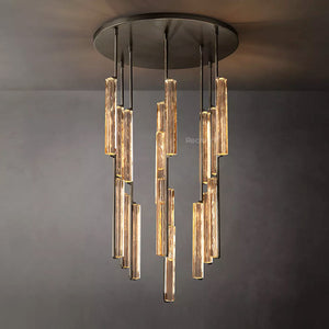 Auduben Crystal Round Chandelier 40" - Zonesus