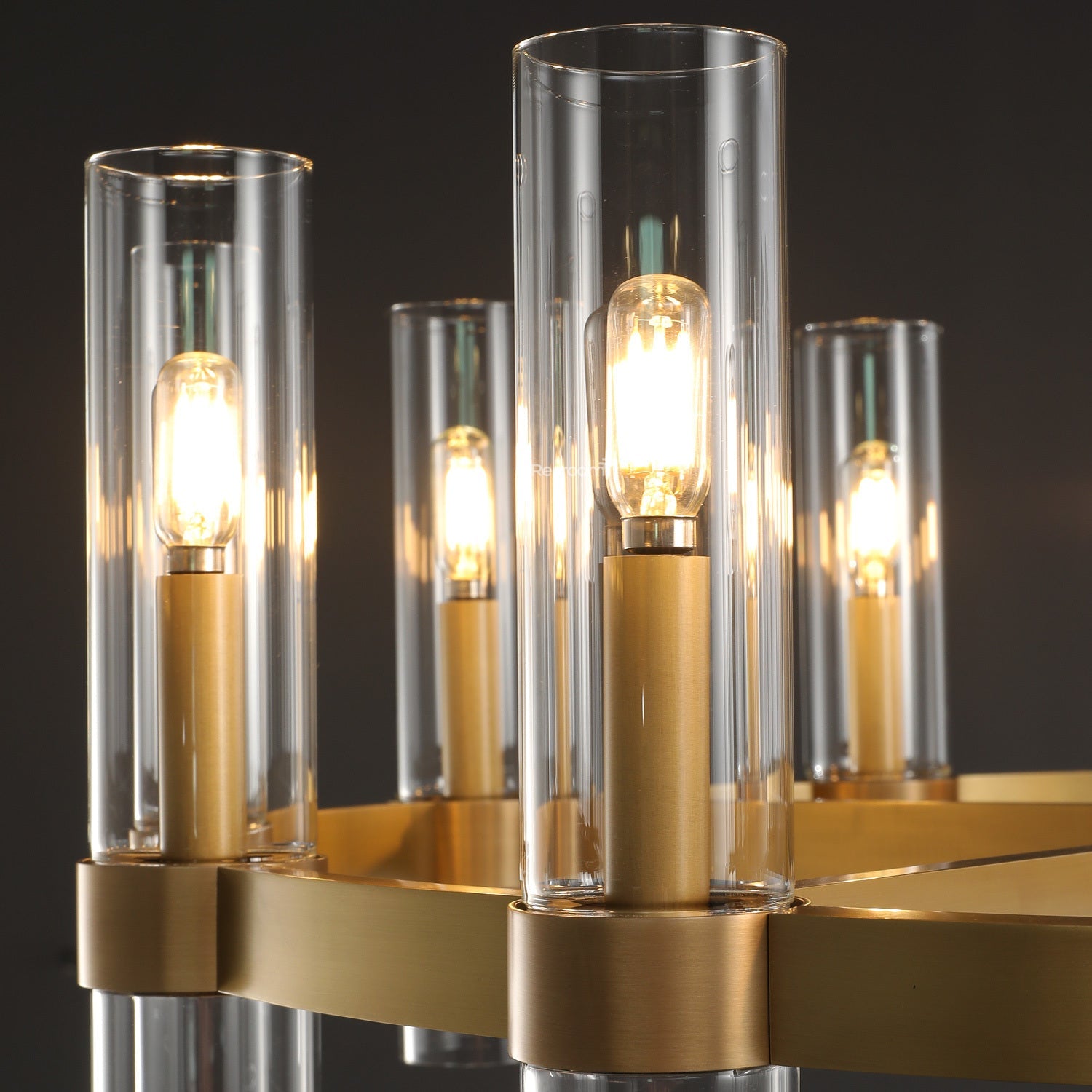 Manory Glass Round Chandelier 48" - Zonesus