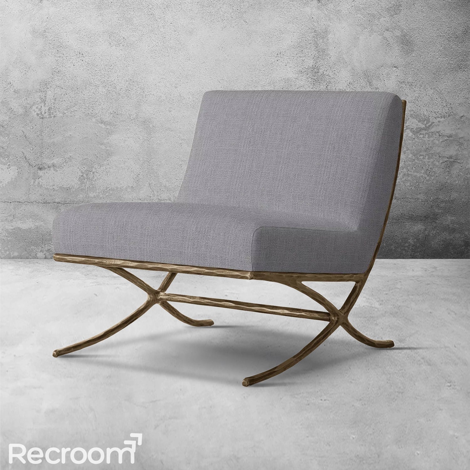 Thaddeo X-base Leather Slipper Chair - Zonesus