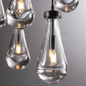 Raindrop Round Chandelier 36" - Zonesus
