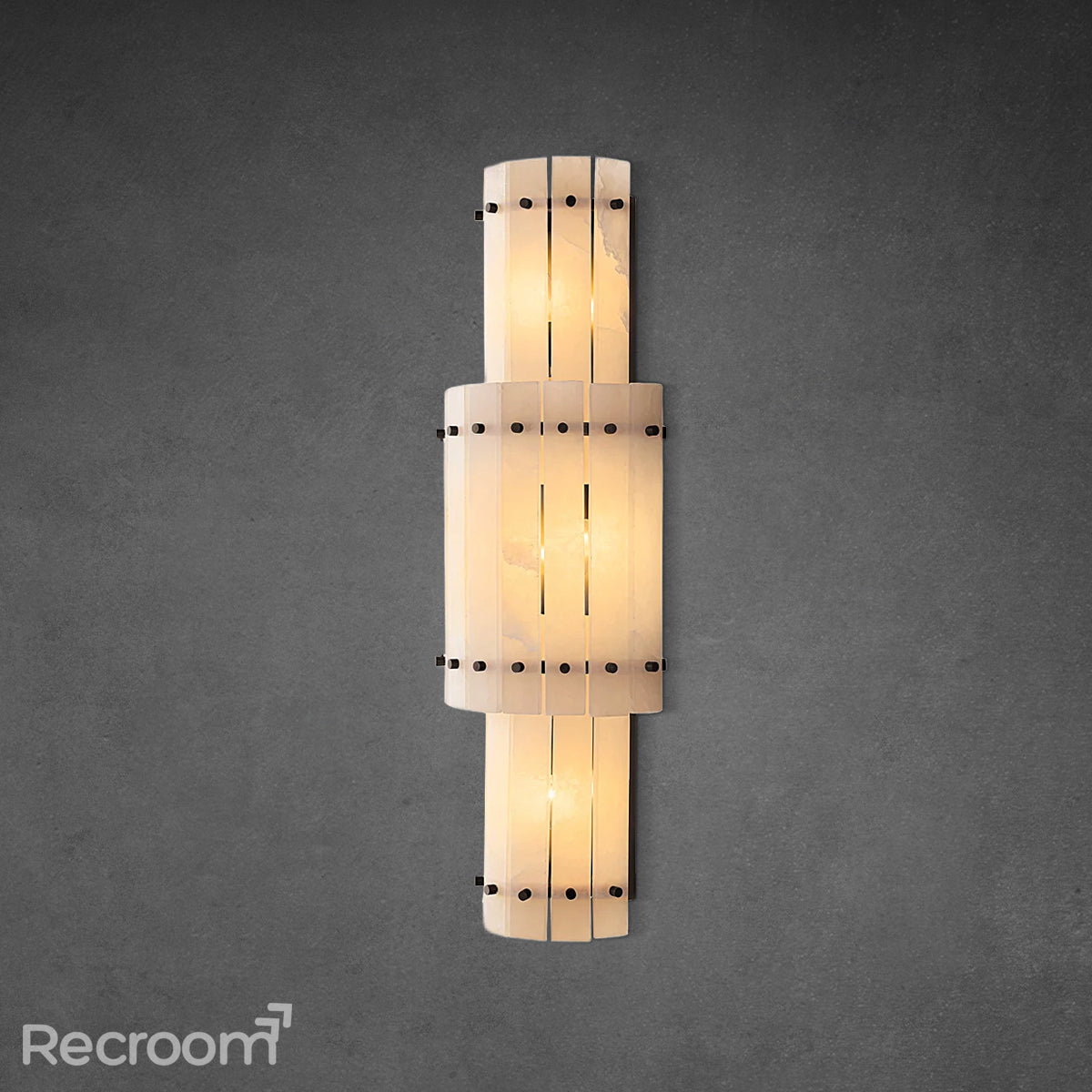 San Marconer Alabaster Grand Round Sconce - Zonesus