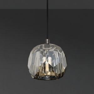 Boulew Crystal Glass Cord Pendant 5" - Zonesus
