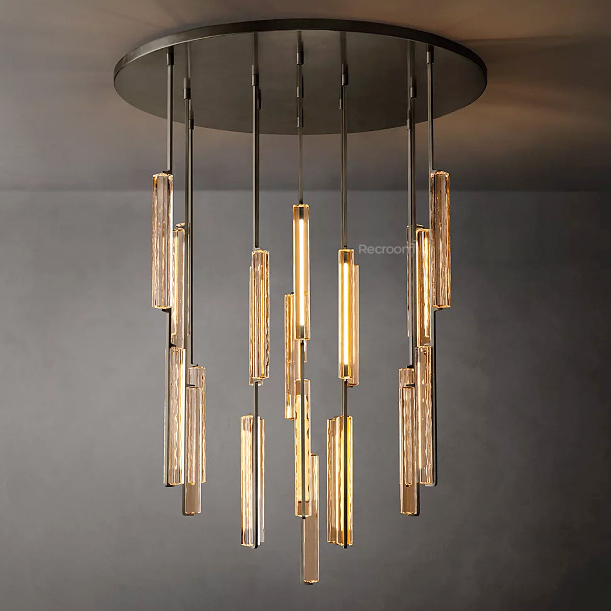 Auduben Crystal Round Chandelier 56" - Zonesus