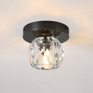 Boulew Crystal Glass Petite Flushmount 6" - Zonesus