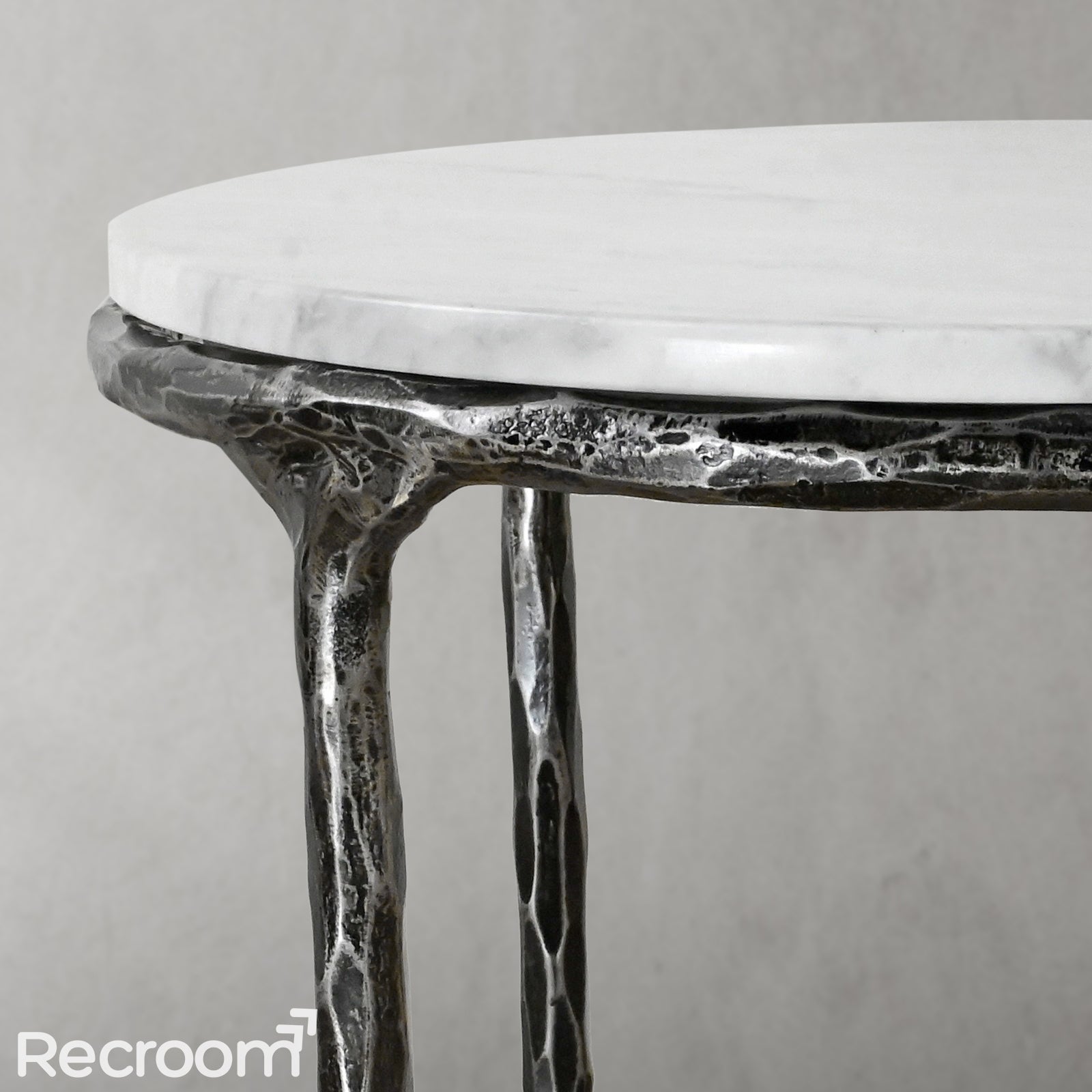 Thaddeo Round Marble Side Table 18" 22" - Zonesus