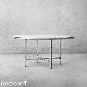 Thaddeo Marble Round Dining Table - Zonesus