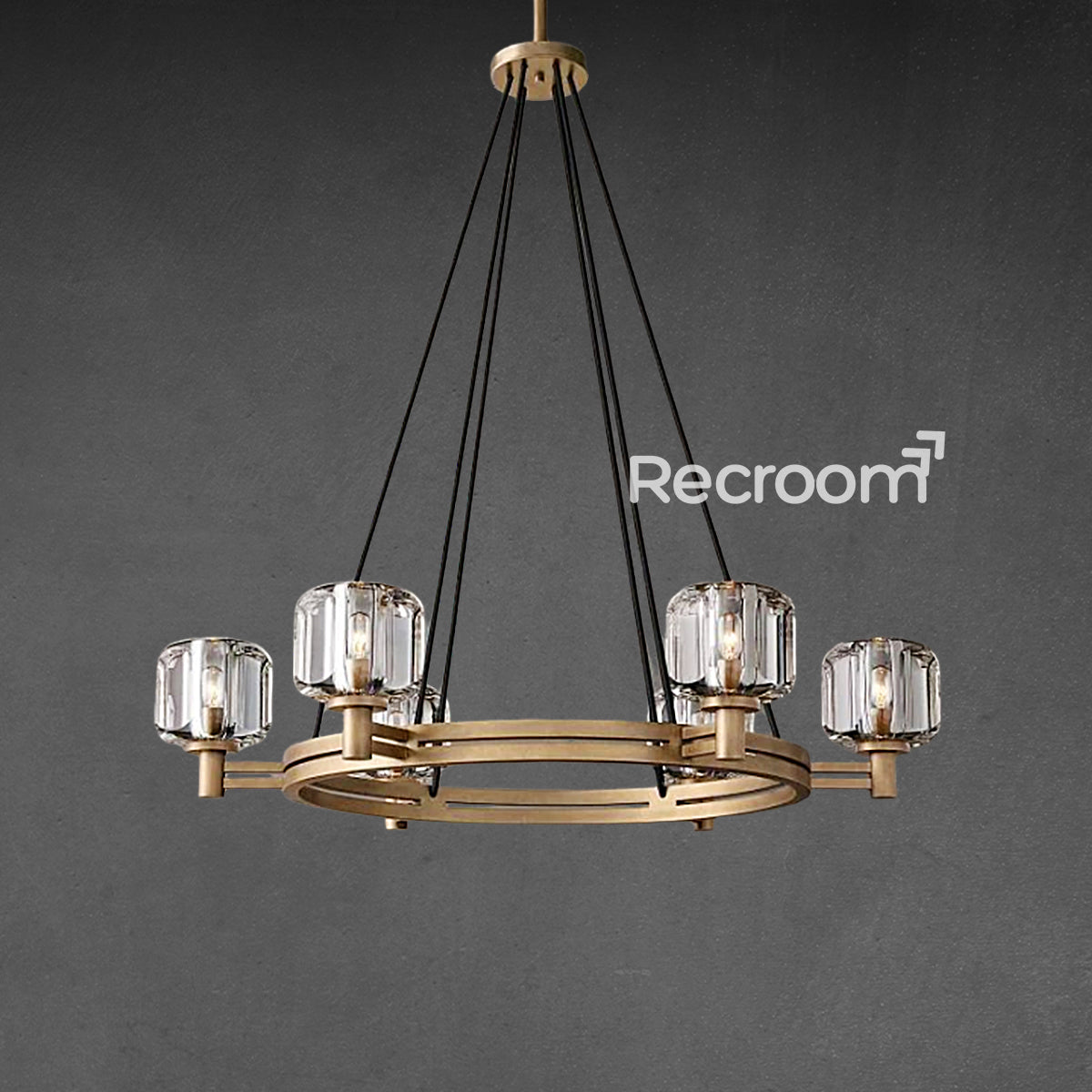 Demarat Round Chandelier 36" - Zonesus