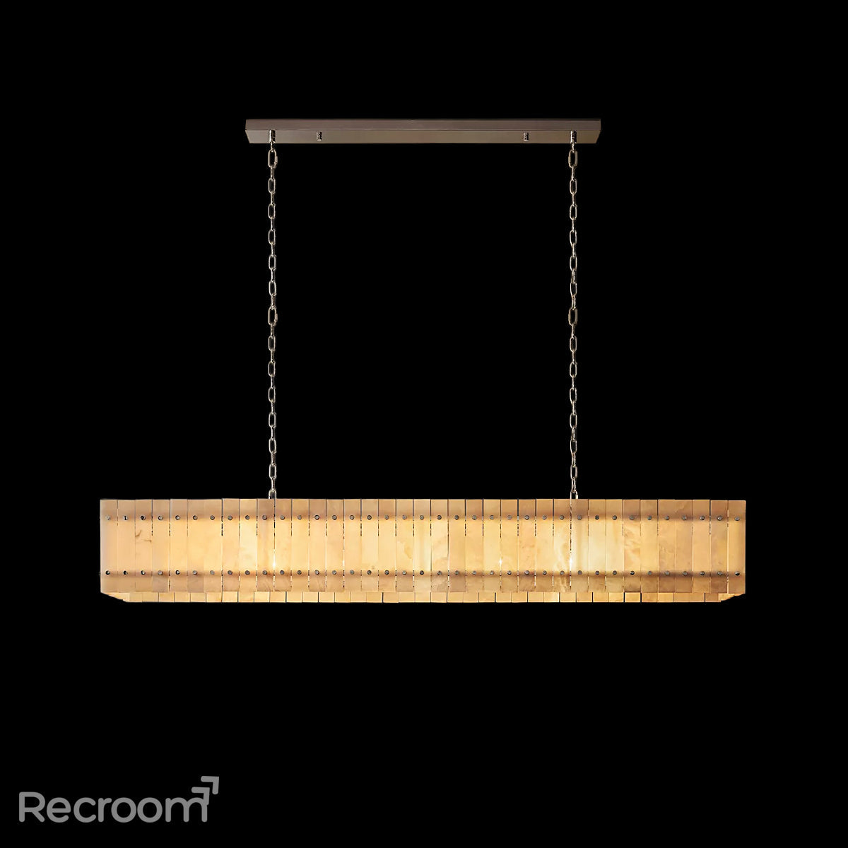 San Marconer Alabaster Linear Chandelier 72'' - Zonesus
