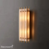 San Marconer Alabaster Grand Rectangular Sconce 26" - Zonesus