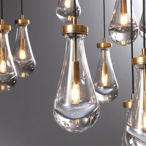 Raindrop Round Chandelier 60" - Zonesus