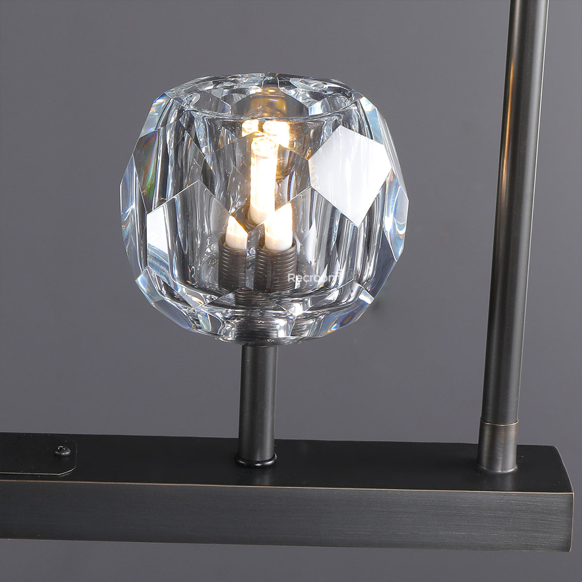 Boulew Crystal Glass Linear Chandelier 60" - Zonesus