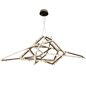 Cervine Modern Rock Crystal Irregular Chandelier - Zonesus