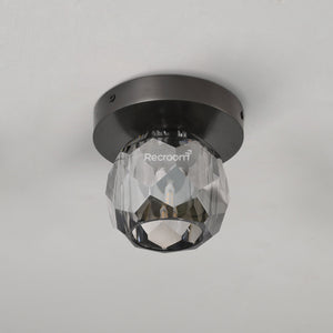 Boulew Crystal Glass Petite Flushmount 6" - Zonesus