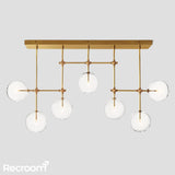 Glass Global Mobile Linear Chandelier 60" - Zonesus