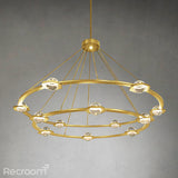 Eclitant Two-Tier Round Chandelier 60" - Zonesus