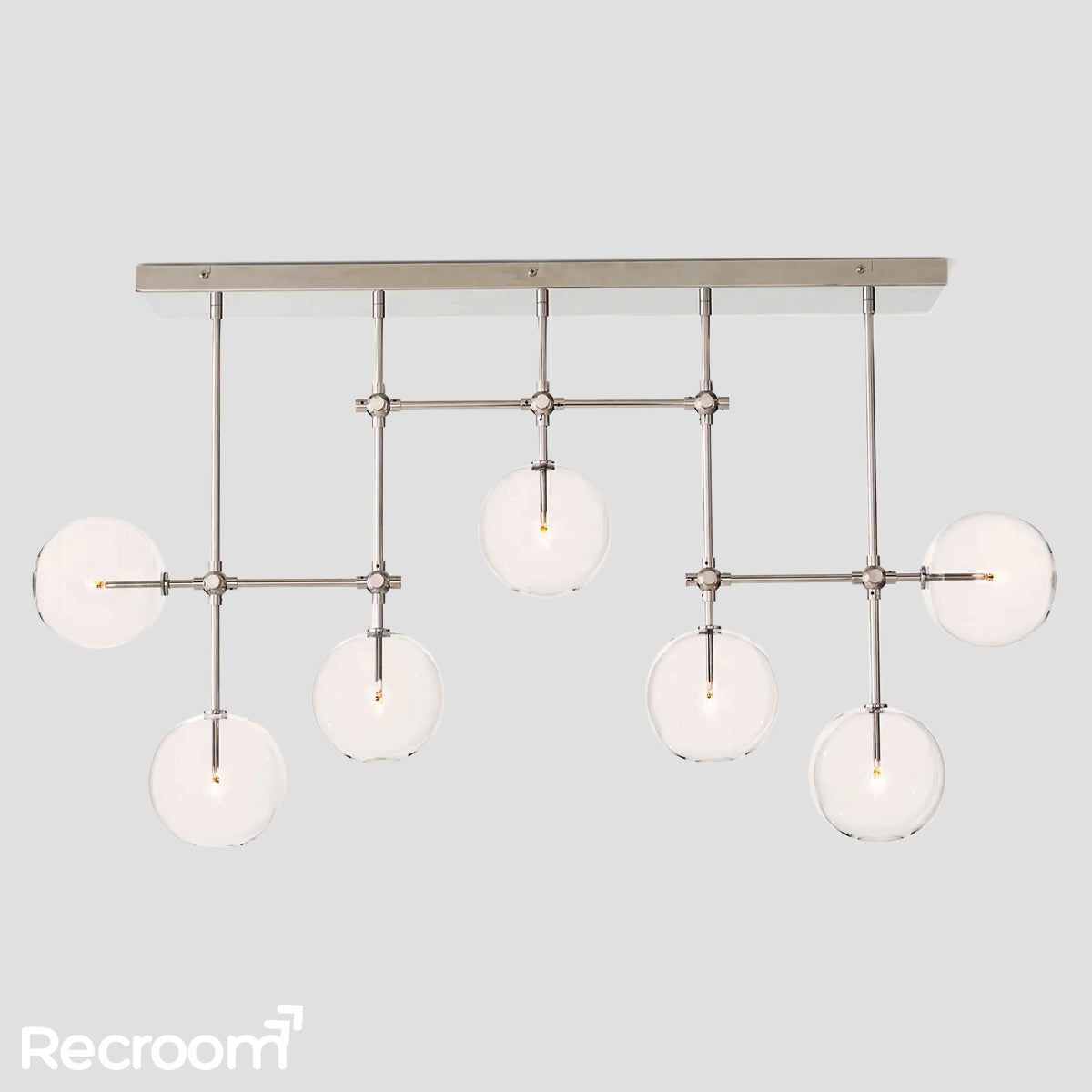 Glass Global Mobile Linear Chandelier 60" - Zonesus