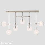 Glass Global Mobile Linear Chandelier 60" - Zonesus