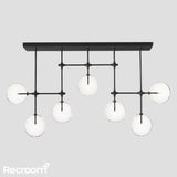 Glass Global Mobile Linear Chandelier 60" - Zonesus