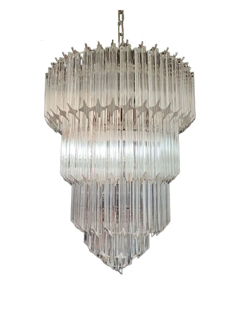 Murano Chandelier – 112 prisms – Transparent - Zonesus