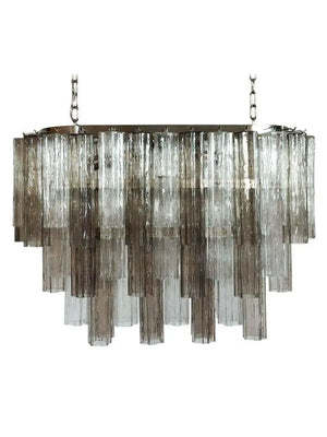 Murano Chandelier – 62 Tubes – Smoked/Transparent - Zonesus