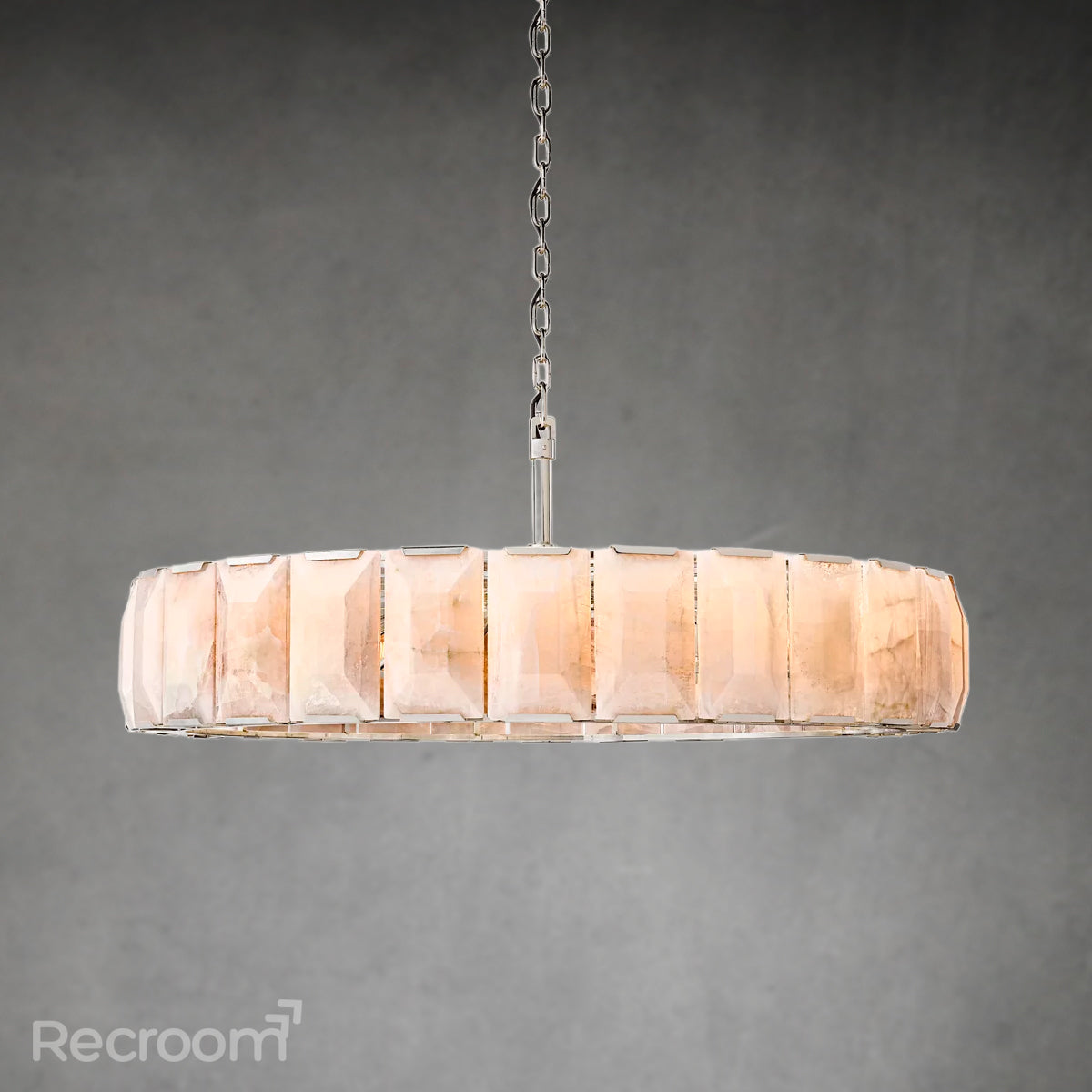 Harllow Calcite Round Chandelier 60" - Zonesus