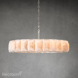 Harllow Calcite Round Chandelier 60" - Zonesus