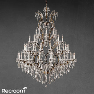 Rococonut Crystal Outdoor Chandelier 60” - Zonesus
