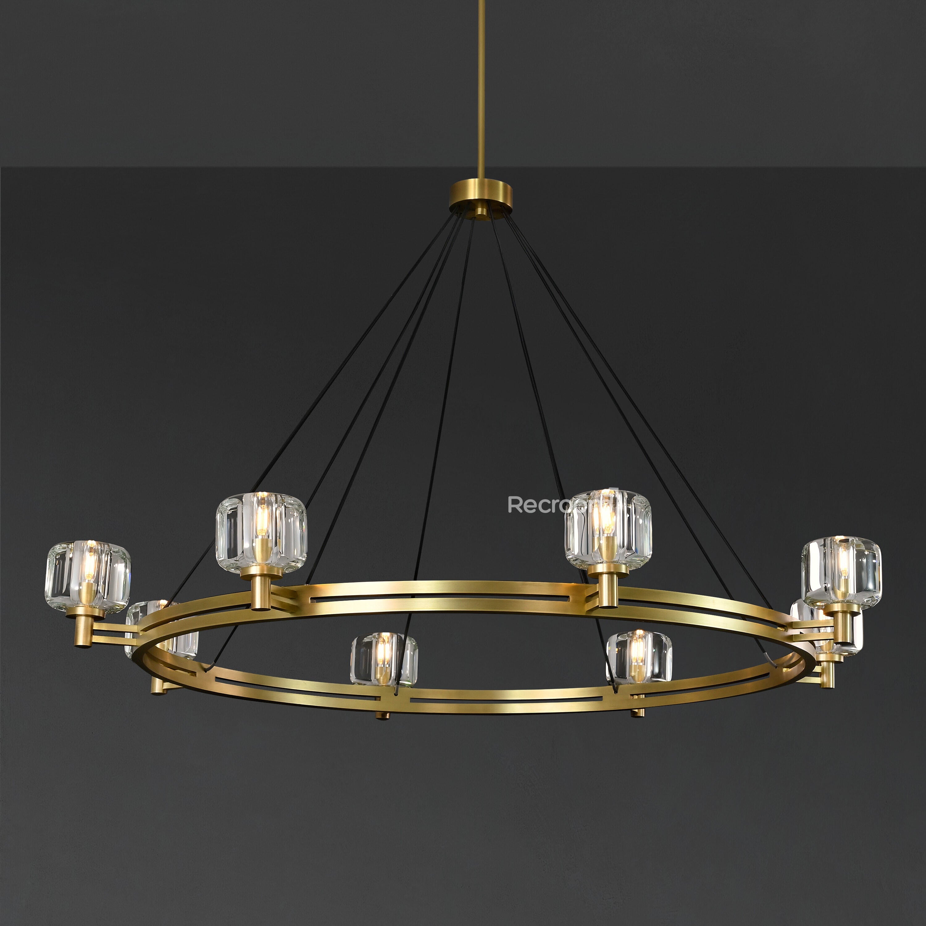 Demarat Round Chandelier 60" - Zonesus