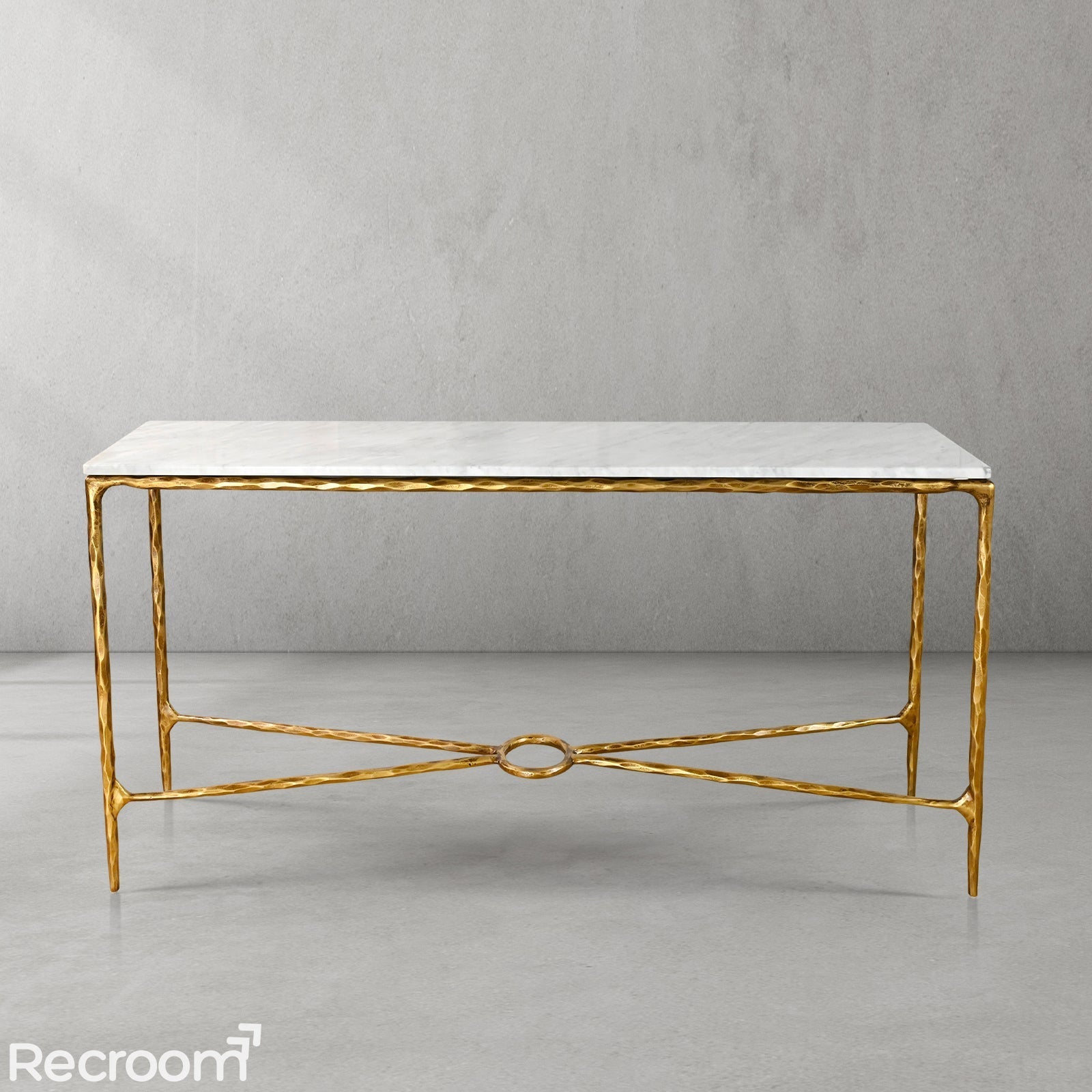 Thaddeo Rectangle Marble Console 60" 72" - Zonesus