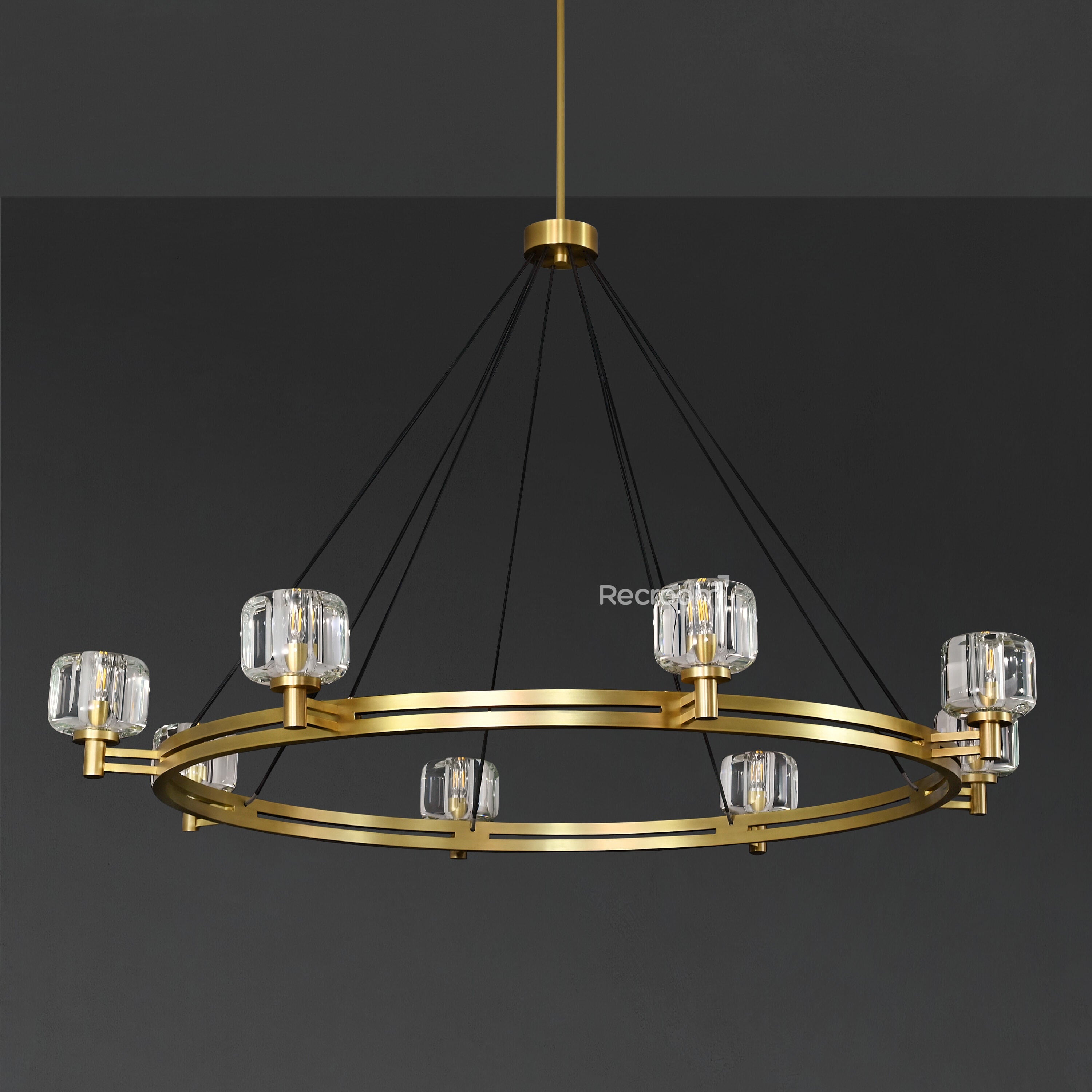 Demarat Round Chandelier 60" - Zonesus