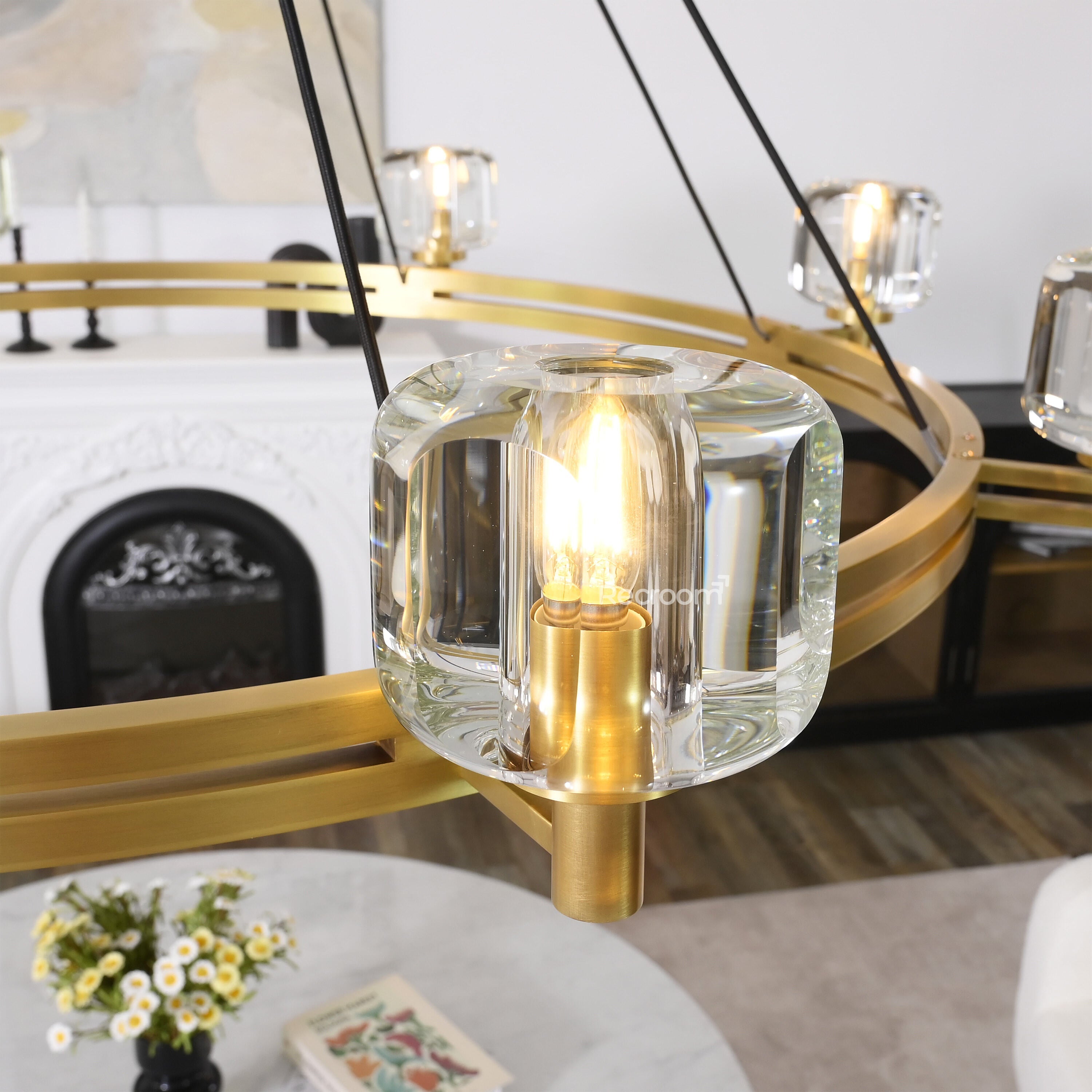 Demarat Round Chandelier 60" - Zonesus