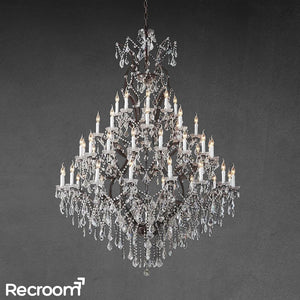 Rococonut Crystal Outdoor Chandelier 60” - Zonesus