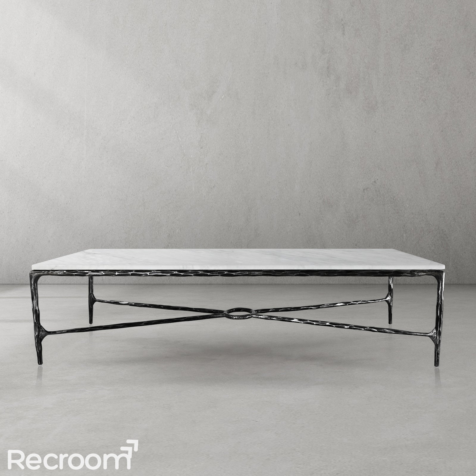 Thaddeo Rectangle Marble Coffee Table - Zonesus