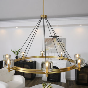 Demarat Round Chandelier 60" - Zonesus