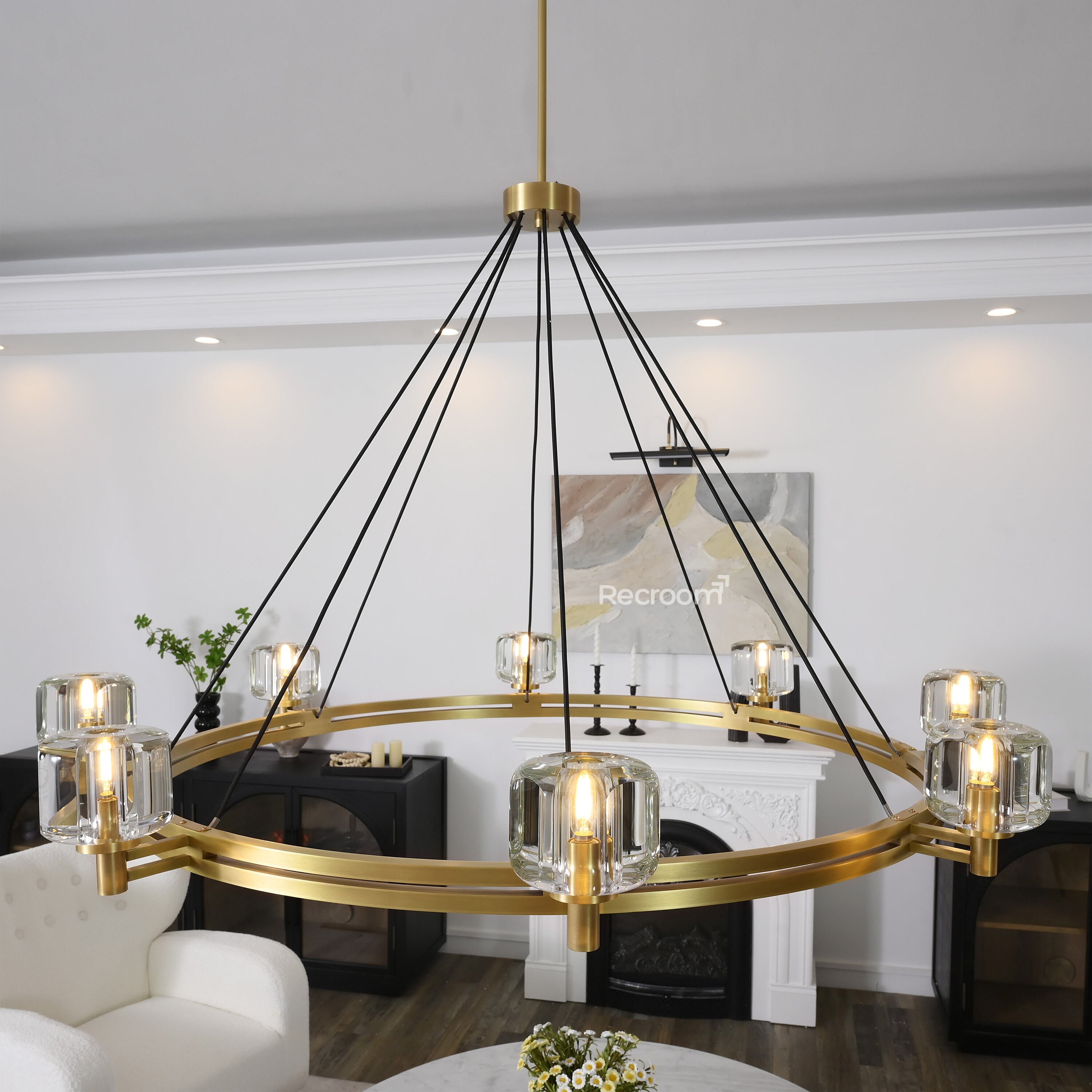Demarat Round Chandelier 60" - Zonesus