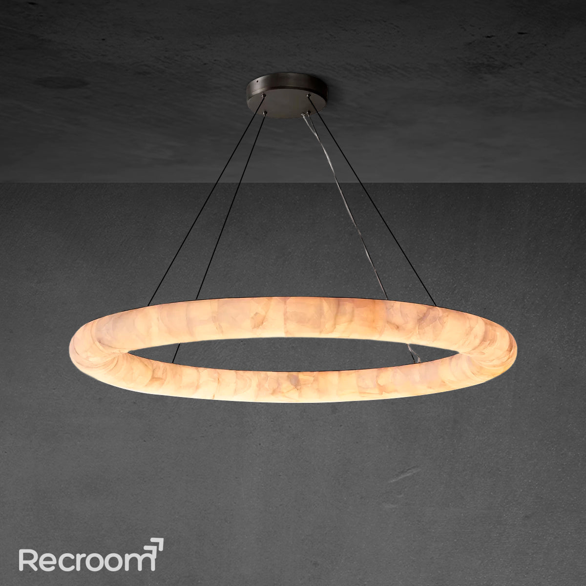 Rivager Lisse Round Chandelier 61" - Zonesus
