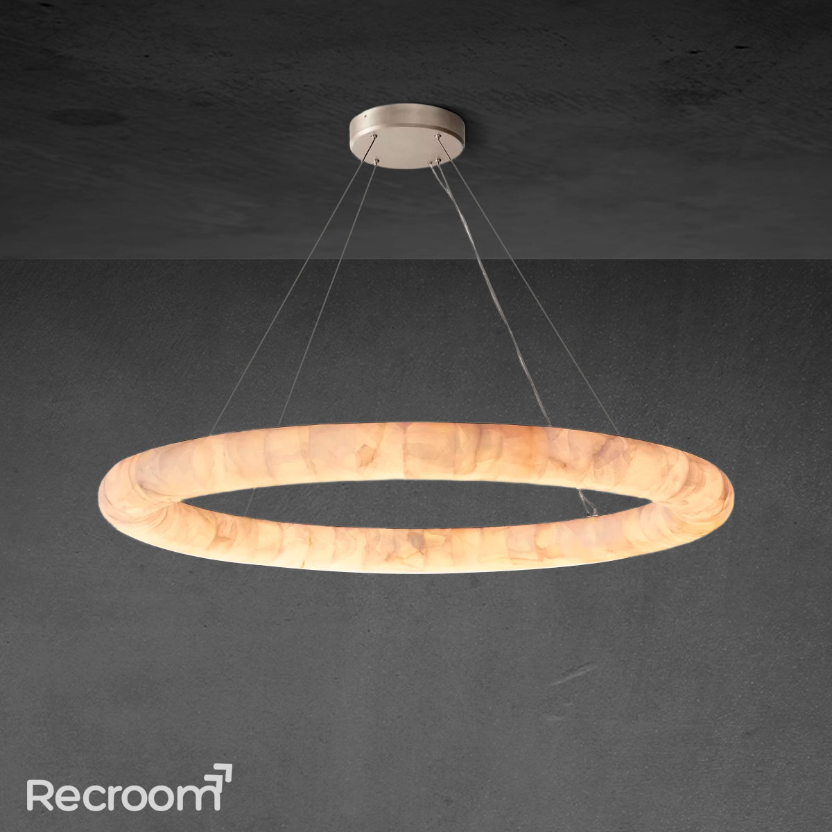 Rivager Lisse Round Chandelier 61" - Zonesus