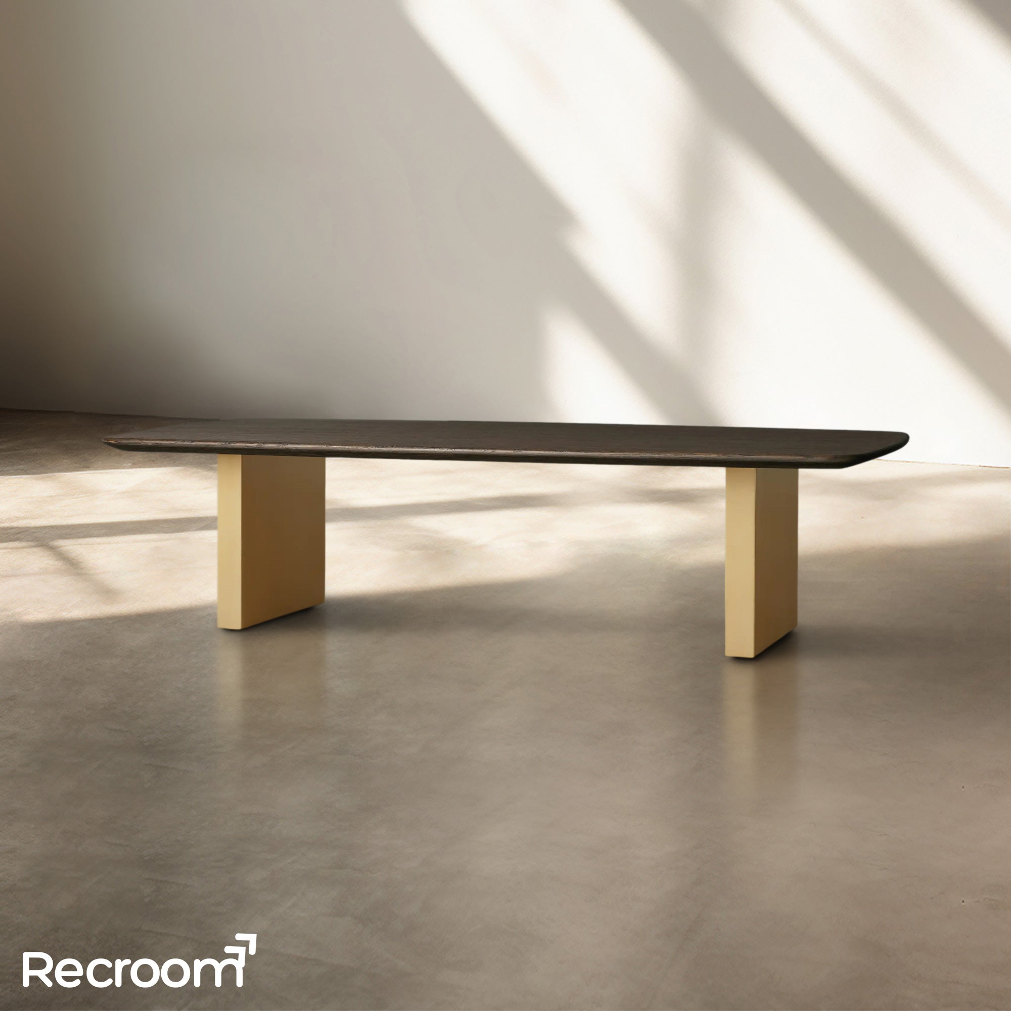 San Germani Wood Coffee Table with Clement Base - Zonesus