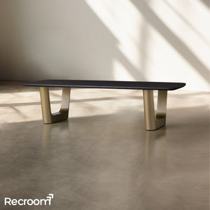 San Germani Wood Coffee Table with Rennes Base - Zonesus