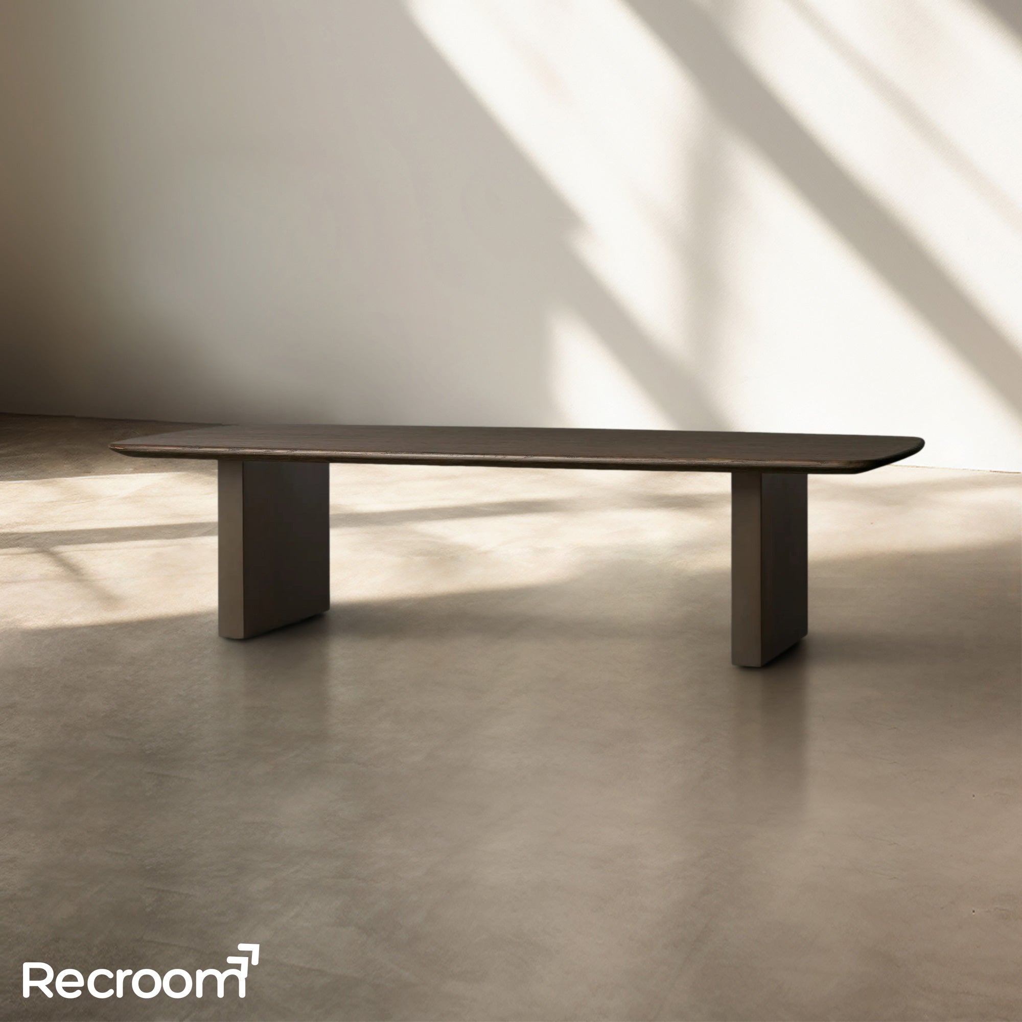 San Germani Wood Coffee Table with Clement Base - Zonesus