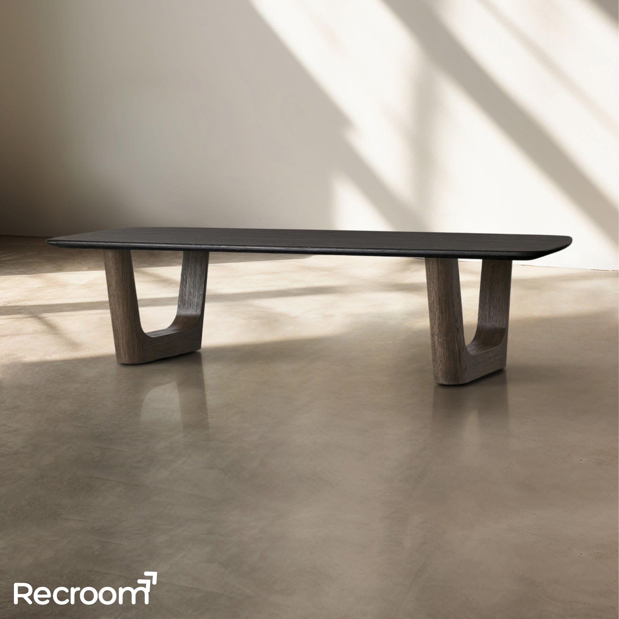 San Germani Wood Coffee Table with Rennes Base - Zonesus