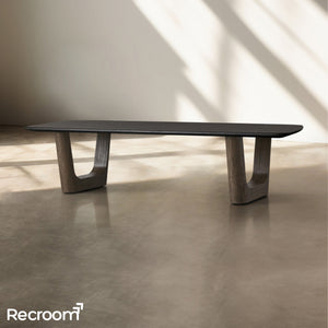 San Germani Wood Coffee Table with Rennes Base - Zonesus