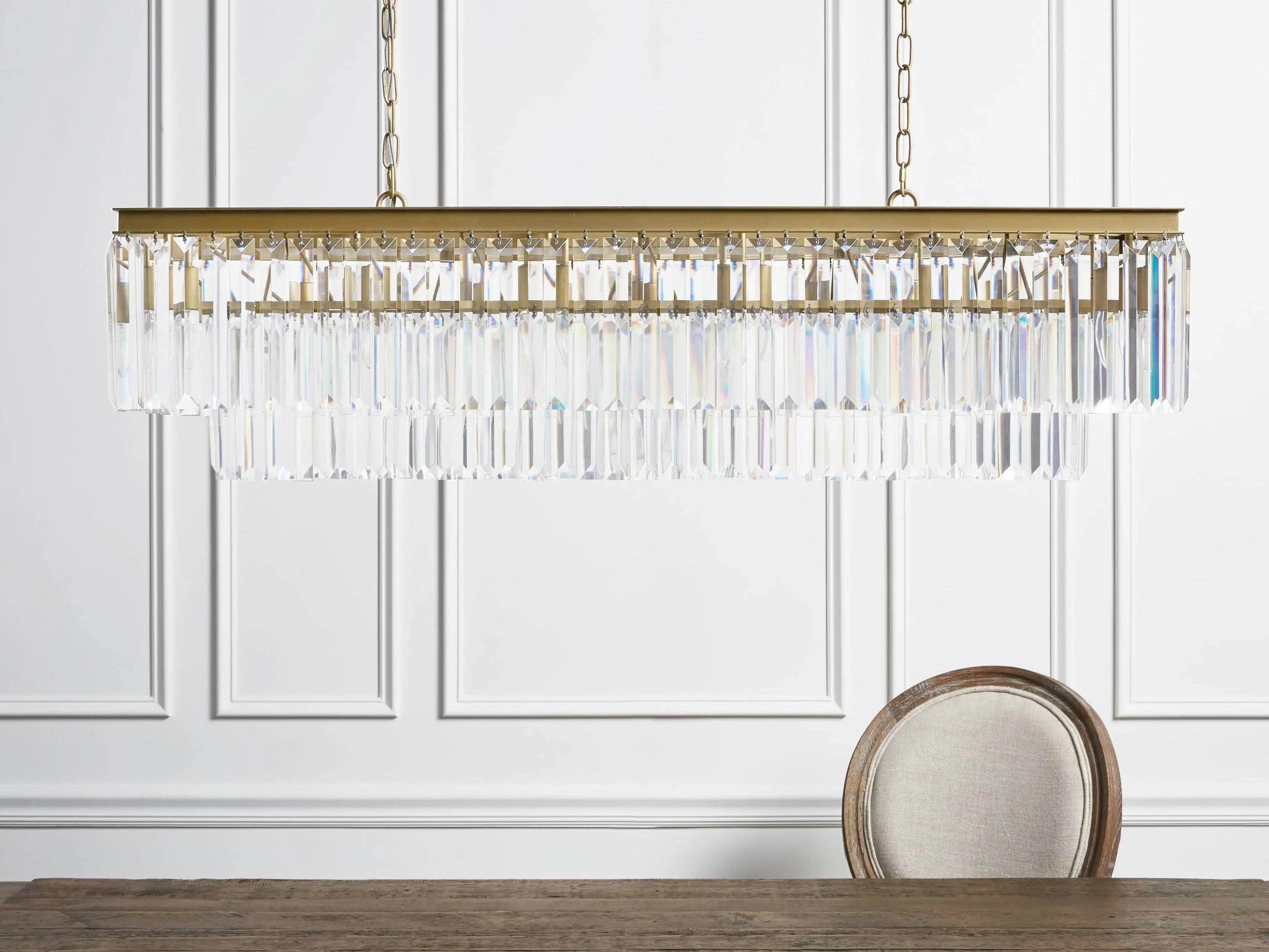 Leyland Tiered Rectangular Chandelier - Zonesus
