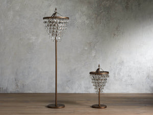 Anabella Crystal Floor Lamp 67''H - Zonesus