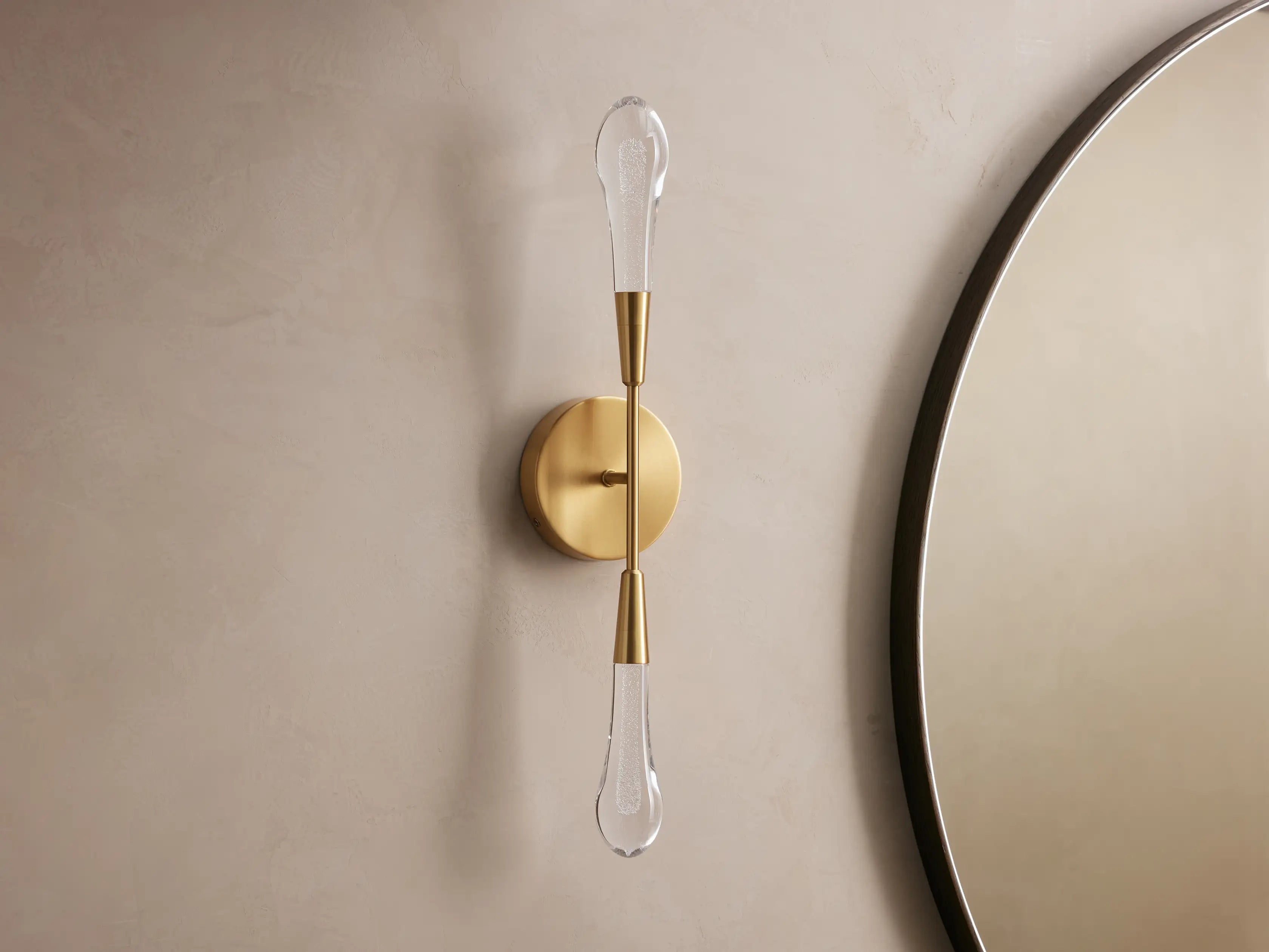 Solitaire Crystal Double Wall Sconce - Zonesus