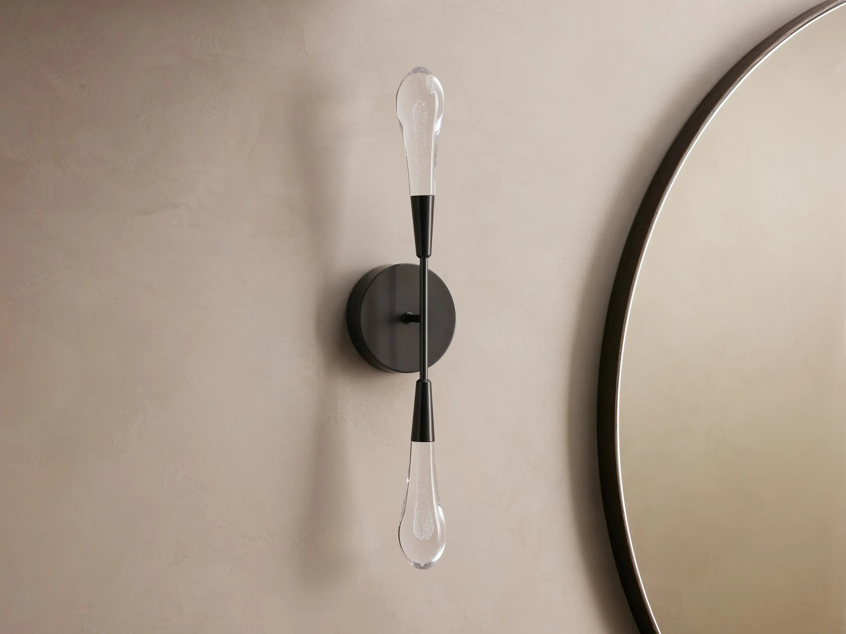 Solitaire Crystal Double Wall Sconce - Zonesus
