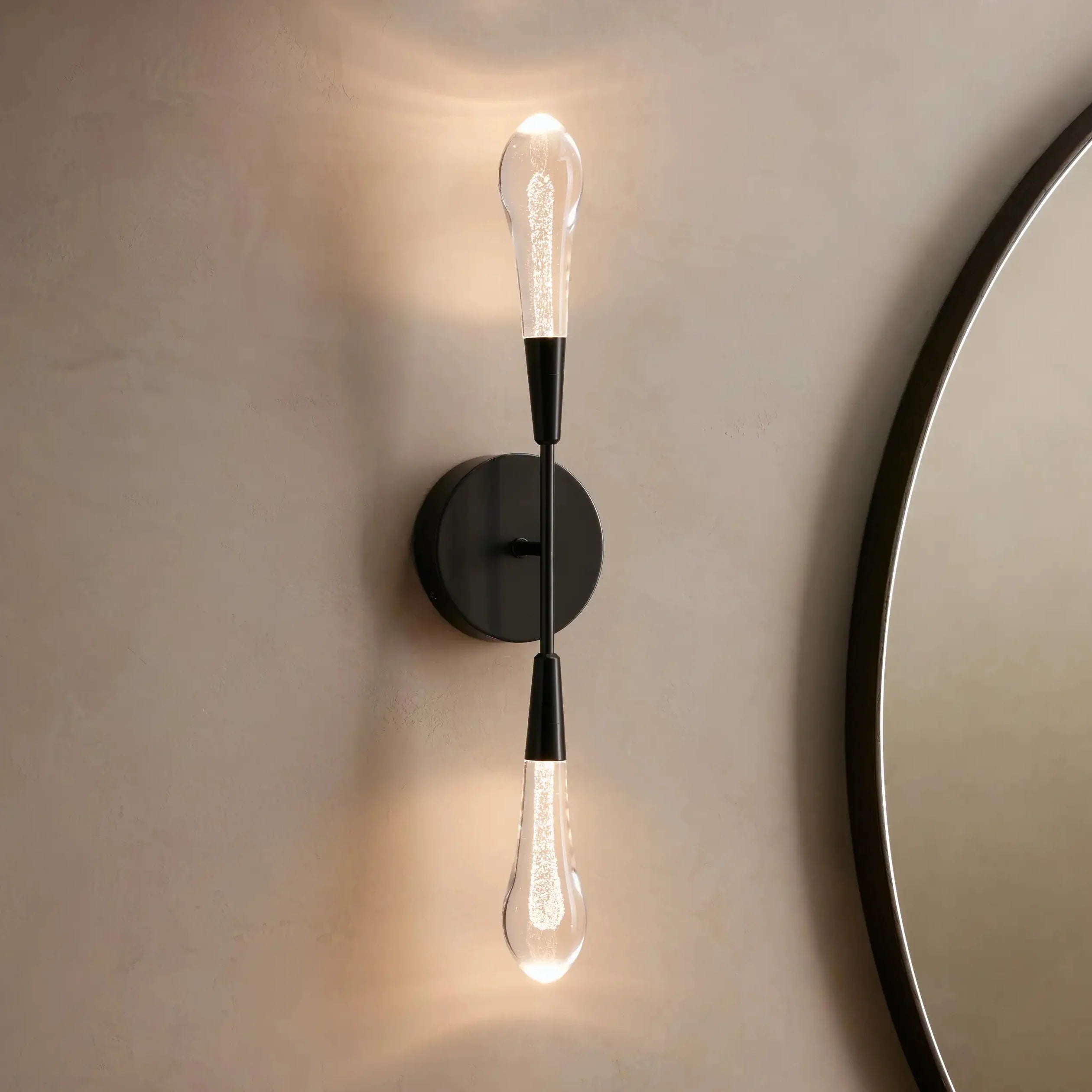 Solitaire Crystal Double Wall Sconce - Zonesus