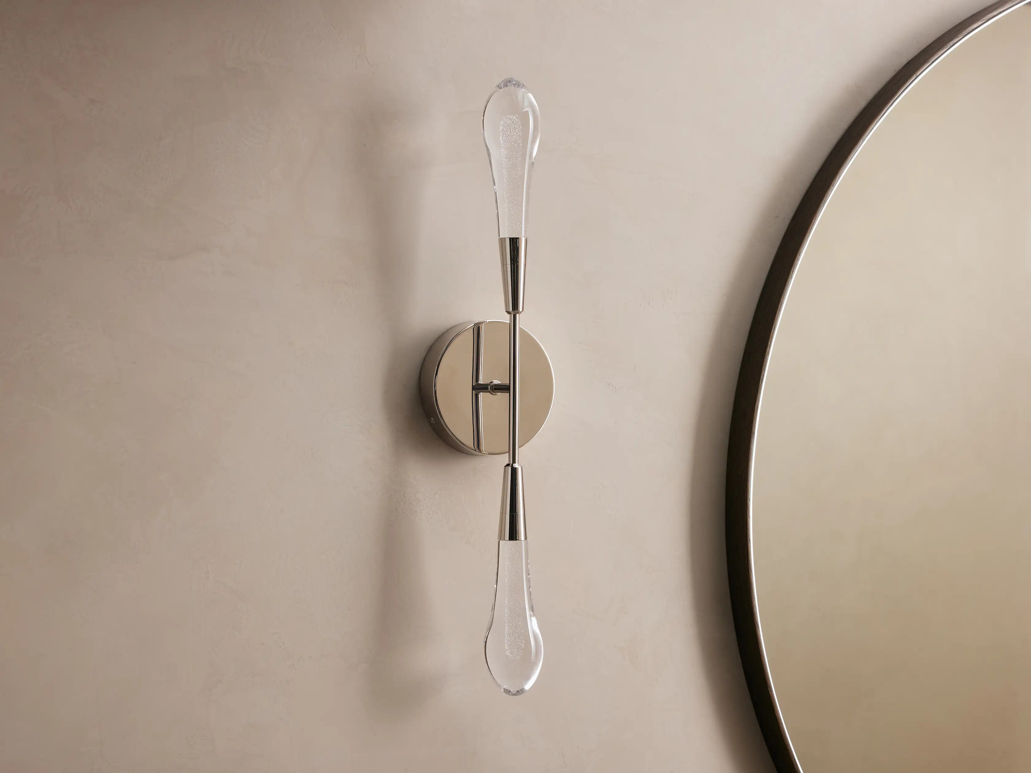 Solitaire Crystal Double Wall Sconce - Zonesus