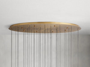 Solitaire Round Chandelier 38"D - Zonesus